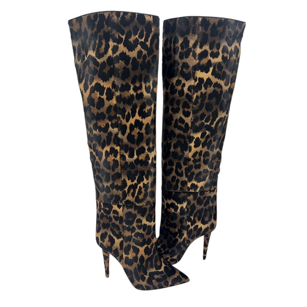 Christian‎ Louboutin Astrilarge Botta 100 Pony Kitty Pointed Toe Boots - Picture 8 of 16